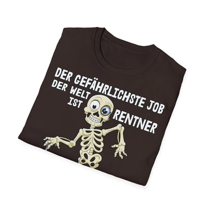 T-Shirt Der gefährlichste Job ist Rentner