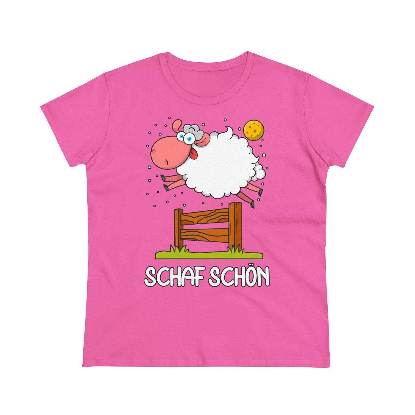 Damen T-Shirt Schaf schön