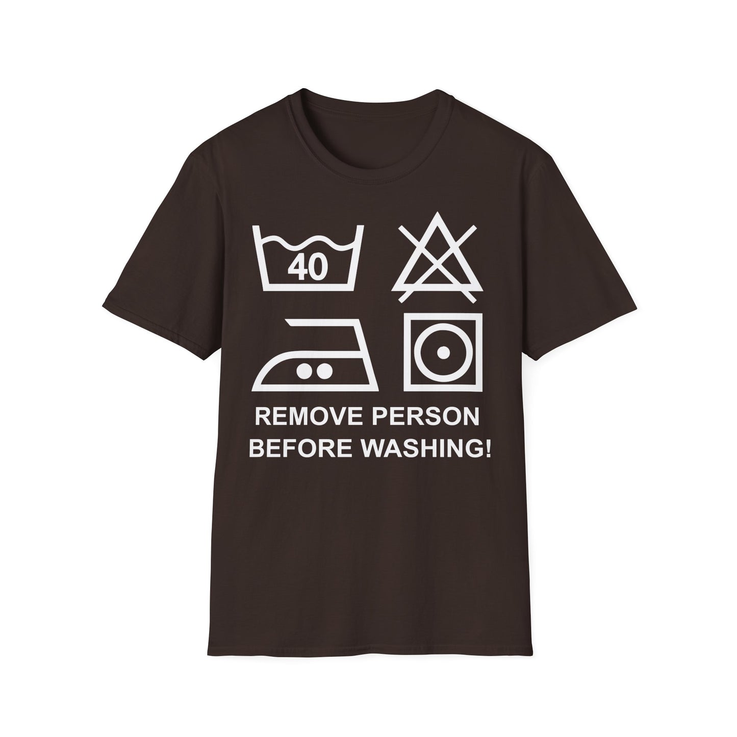 T-Shirt Remove Person before washing