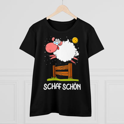 Damen T-Shirt Schaf schön
