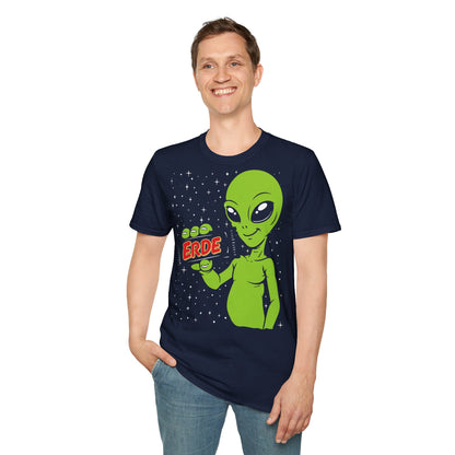 T-Shirt (bis 5XL) Alien Erde Riegel
