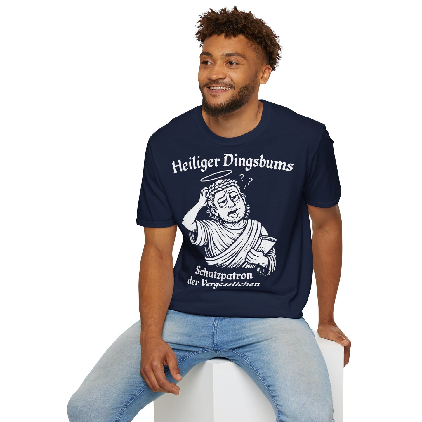T-Shirt (bis 5XL) Heiliger Dingsbums Schutzpatron der Vergesslichen