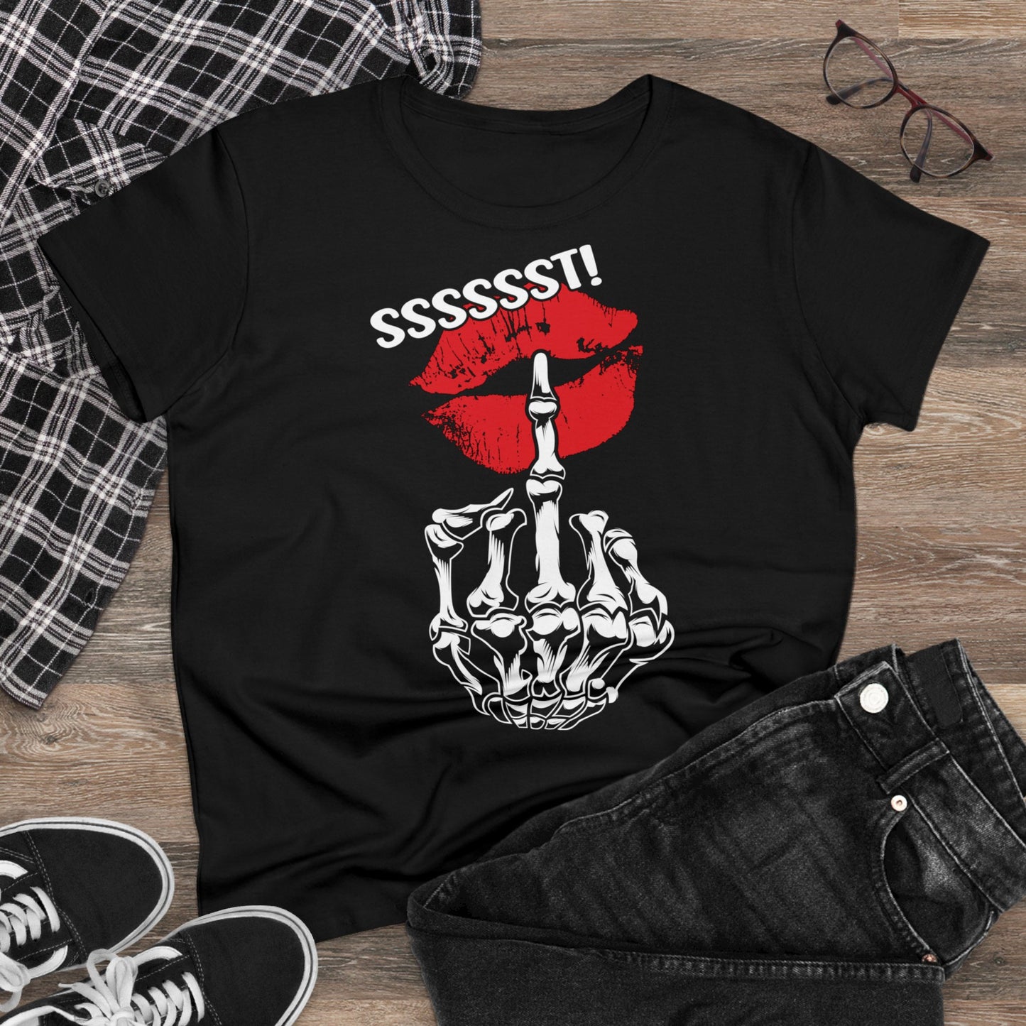 Damen T-Shirt Sssssst