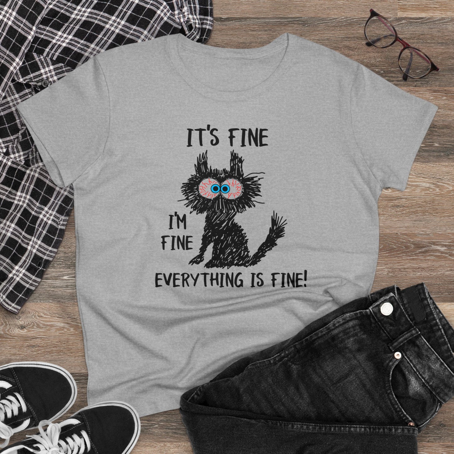 Damen T-Shirt I'm fine
