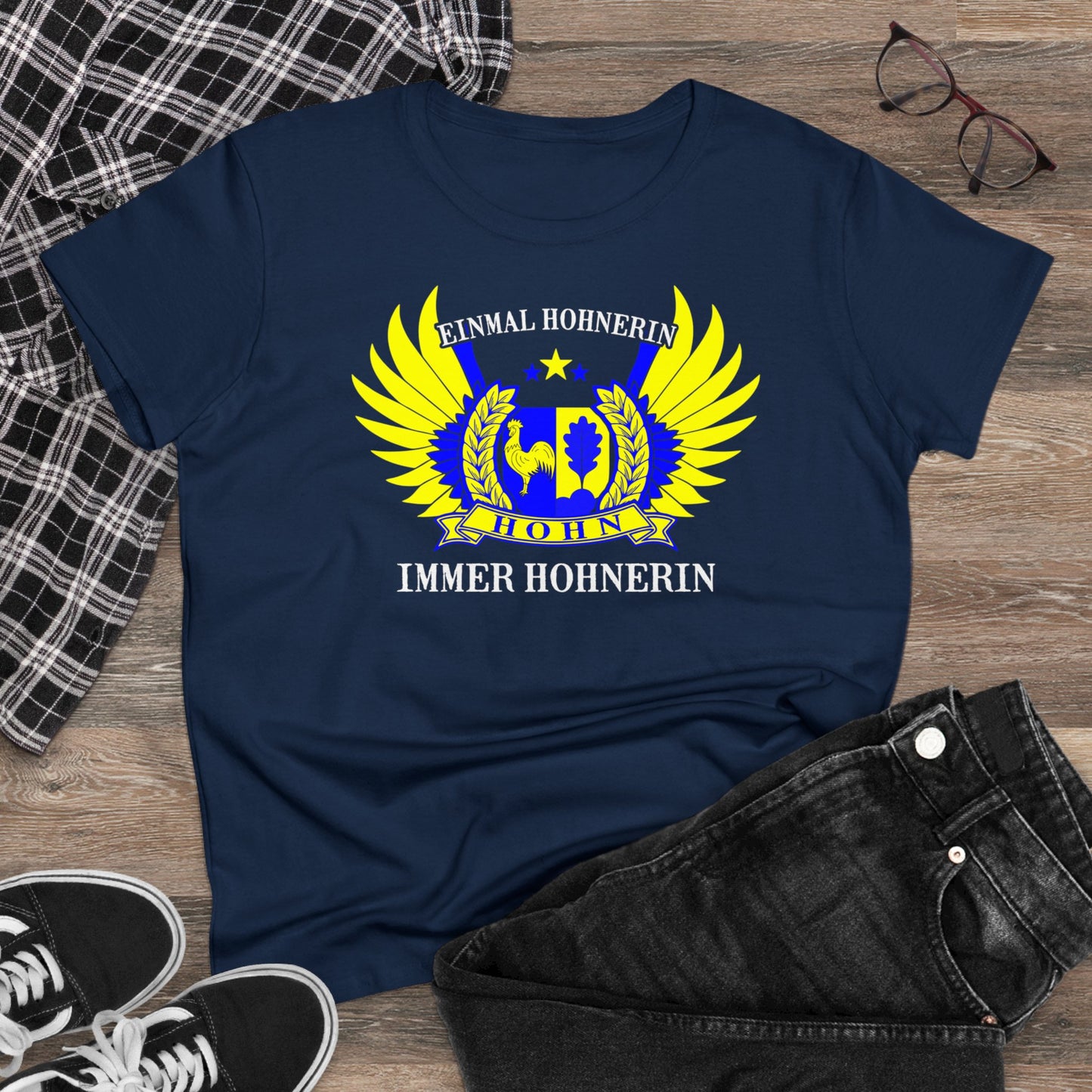 Damen T-Shirt Einmal Hohner immer Hohner