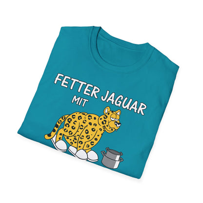 T-Shirt Fetter Jaguar mit 2 Töpfen und dicken Schlappen