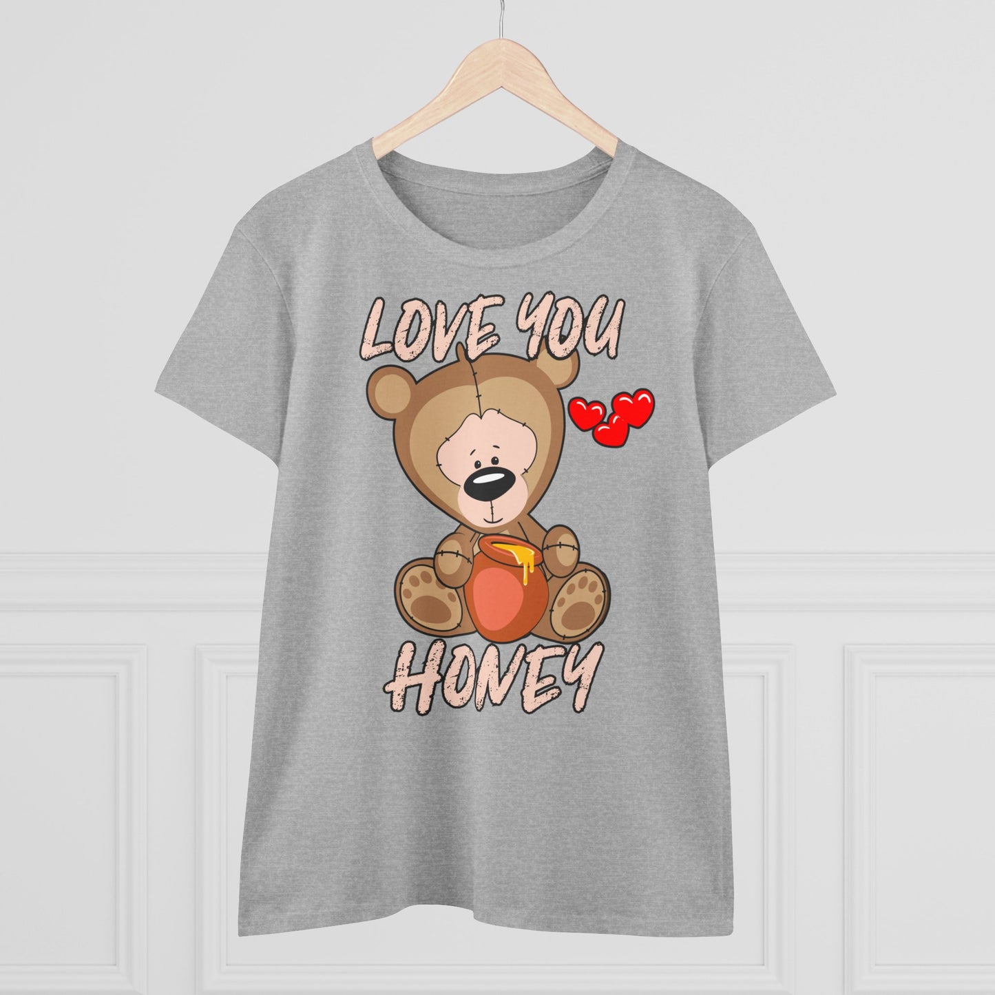 Damen T-Shirt Love you Honey