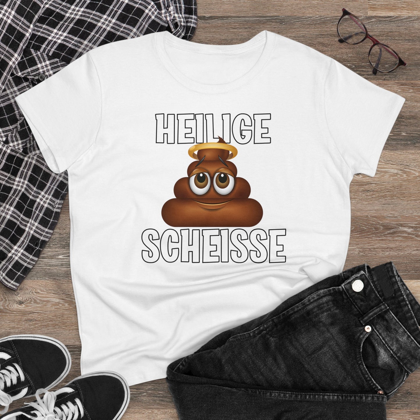 Damen T-Shirt Heilige Scheisse