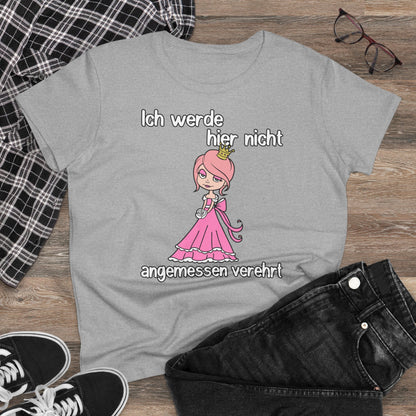 Damen T-Shirt Nicht angemessen verehrt