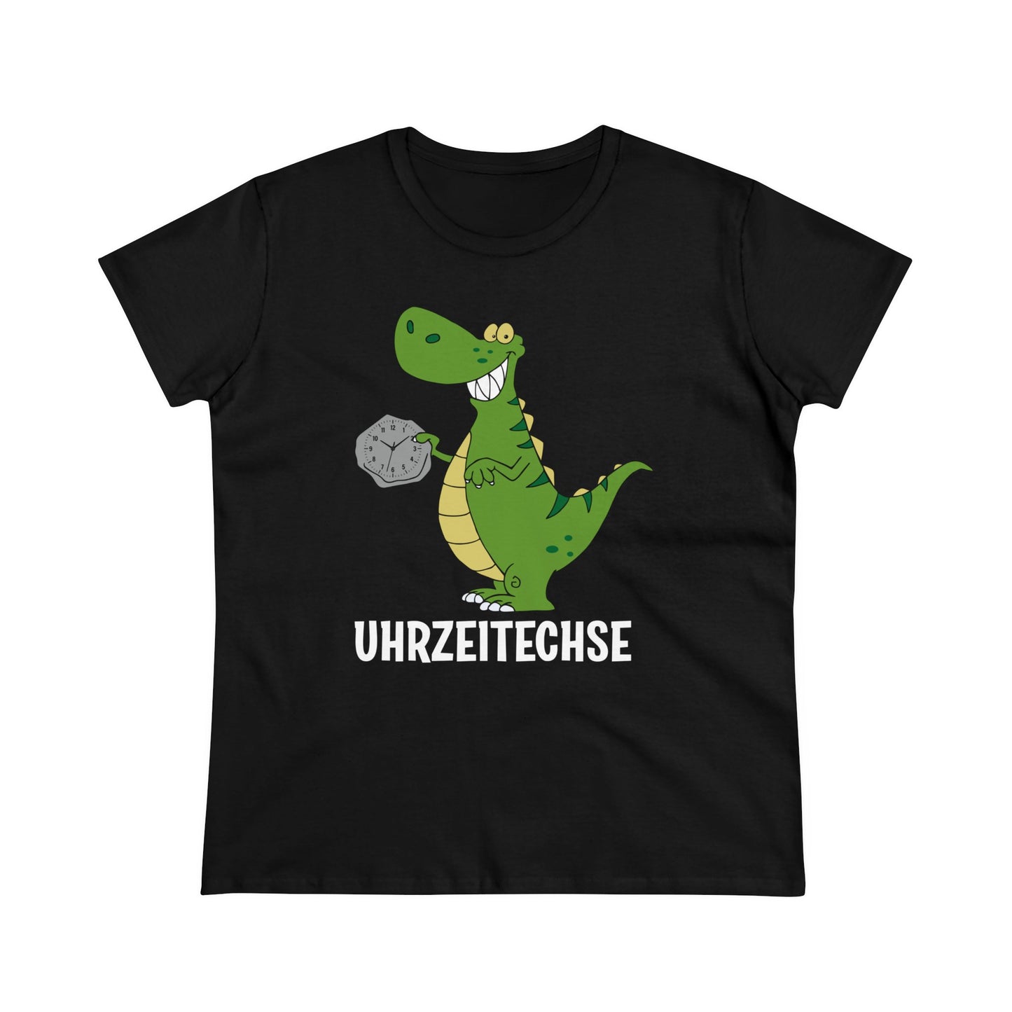 Damen T-Shirt Uhrzeitechse