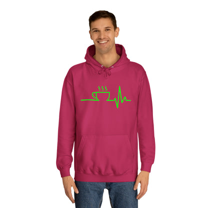 Unisex Hoodie Kaffee EKG