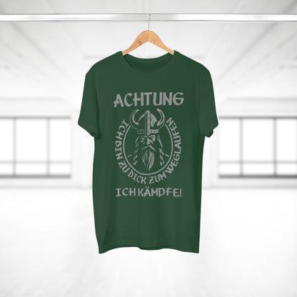 T-Shirt Achtung - Ich bin zu Dick zum weglaufen (bis 5XL)