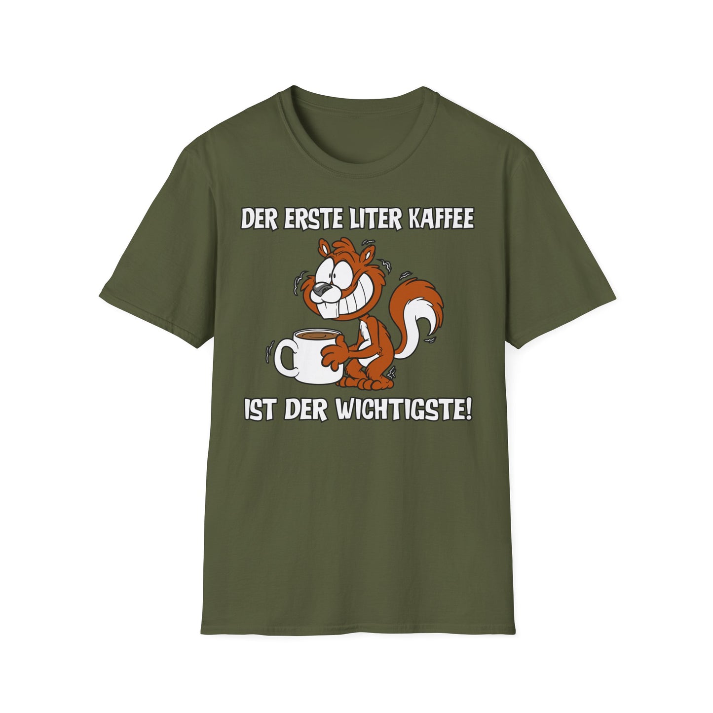 T-Shirt Der erste Liter Kaffee