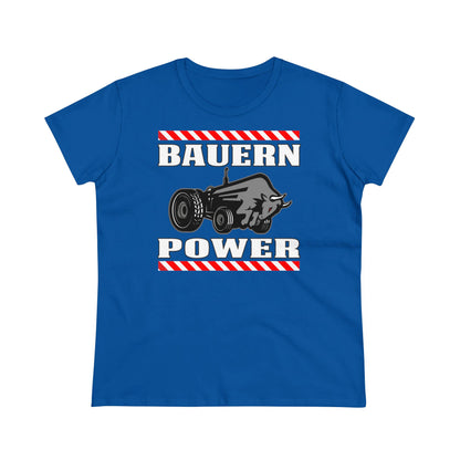 Damen T-Shirt Bauern Power