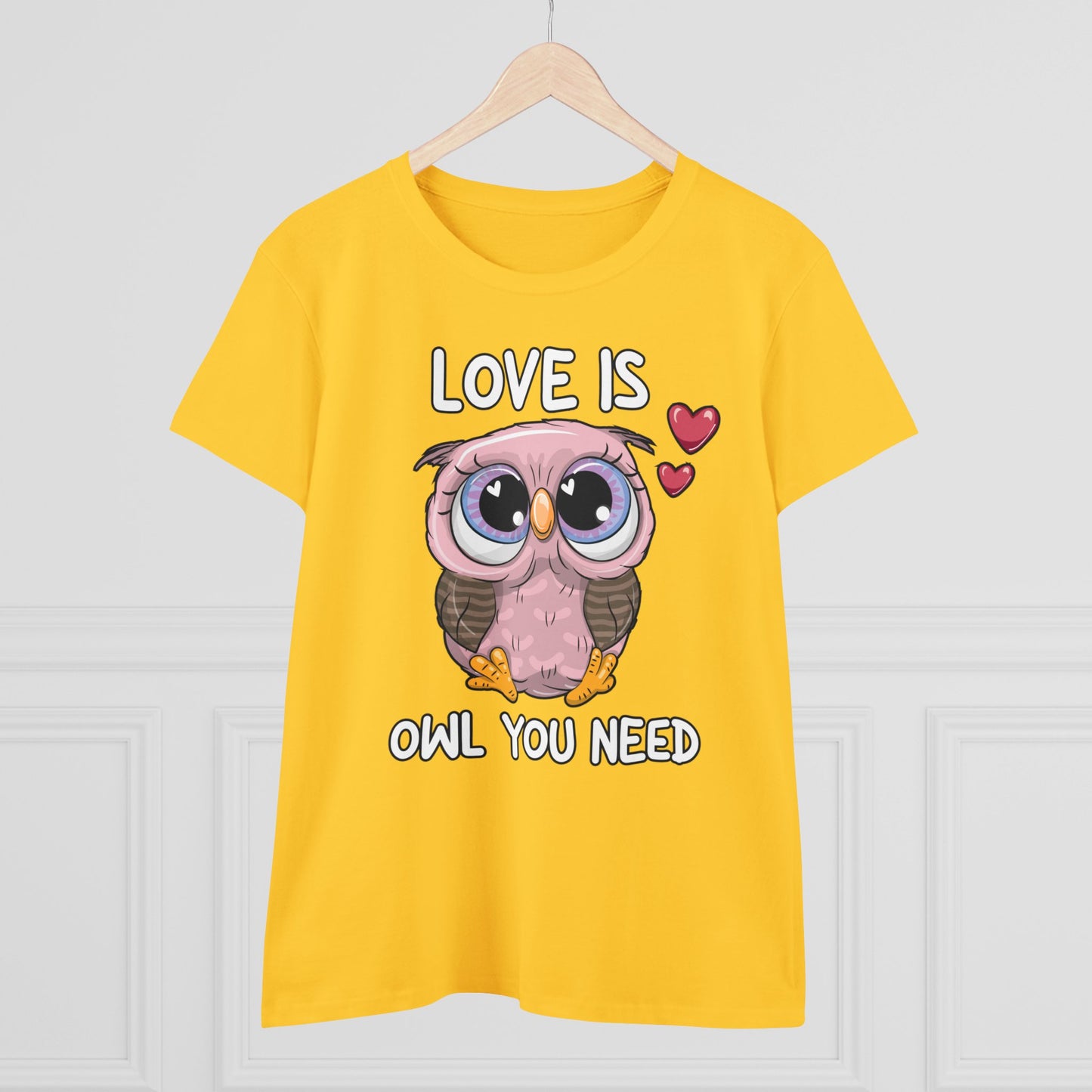 Damen T-Shirt Love is Owl you need