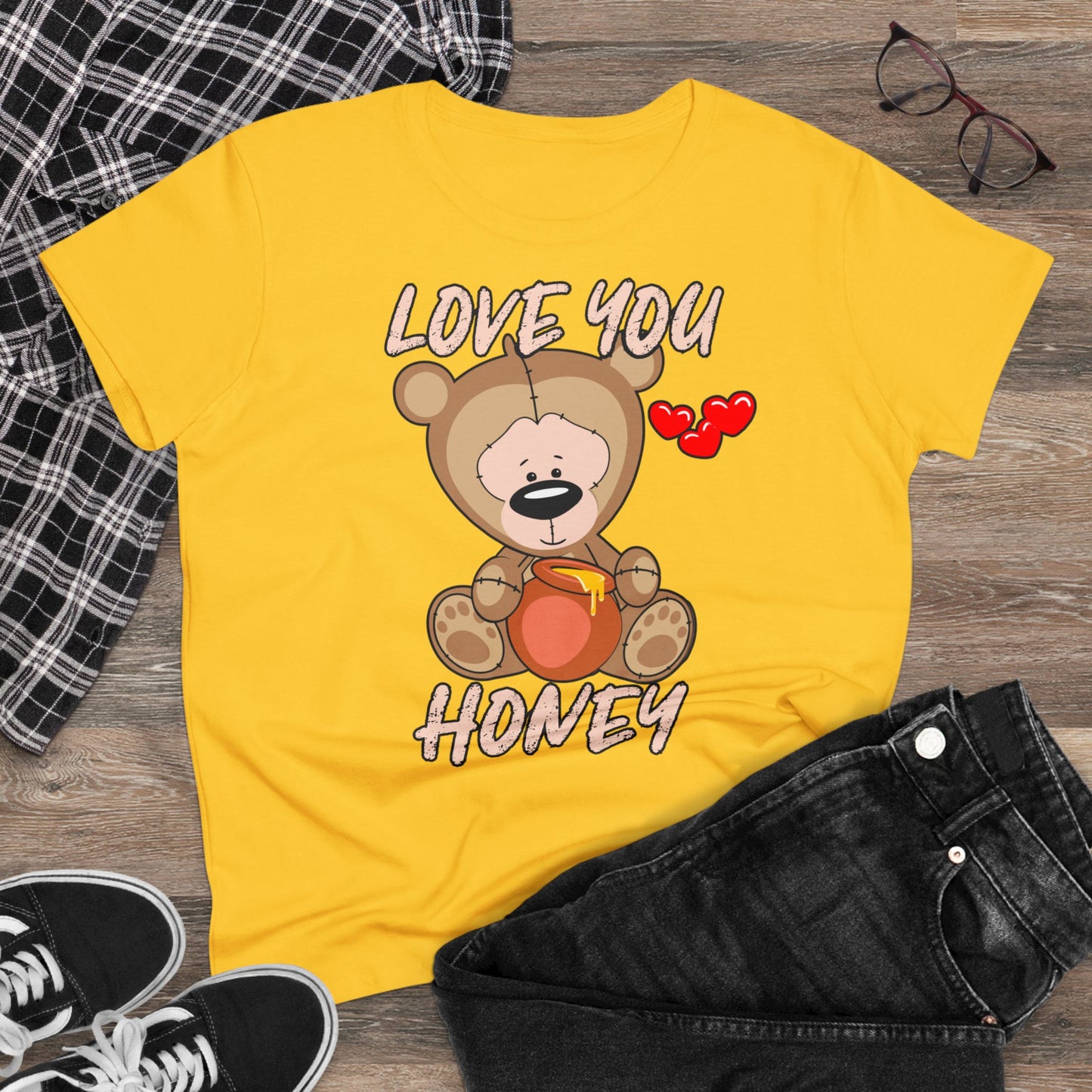 Damen T-Shirt Love you Honey