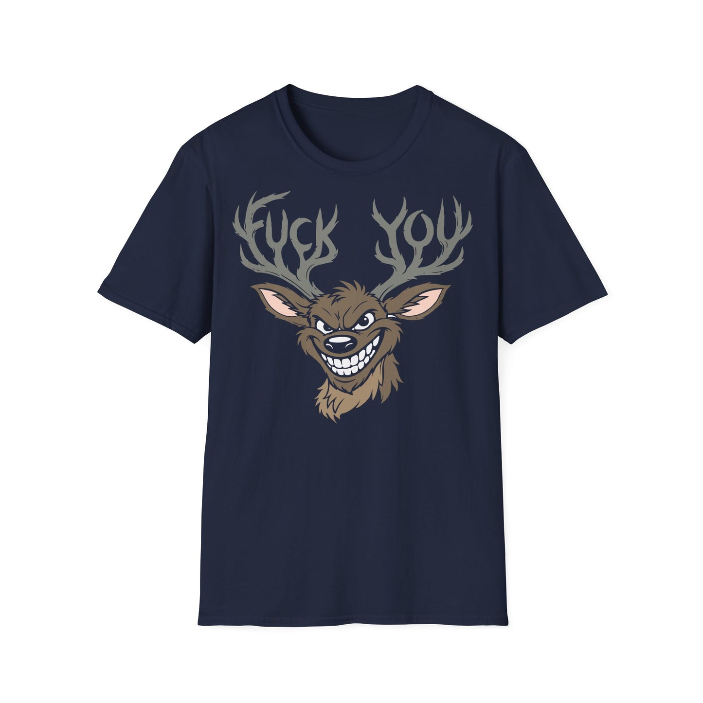 T-Shirt (bis 5XL) Hirsch Fuck you