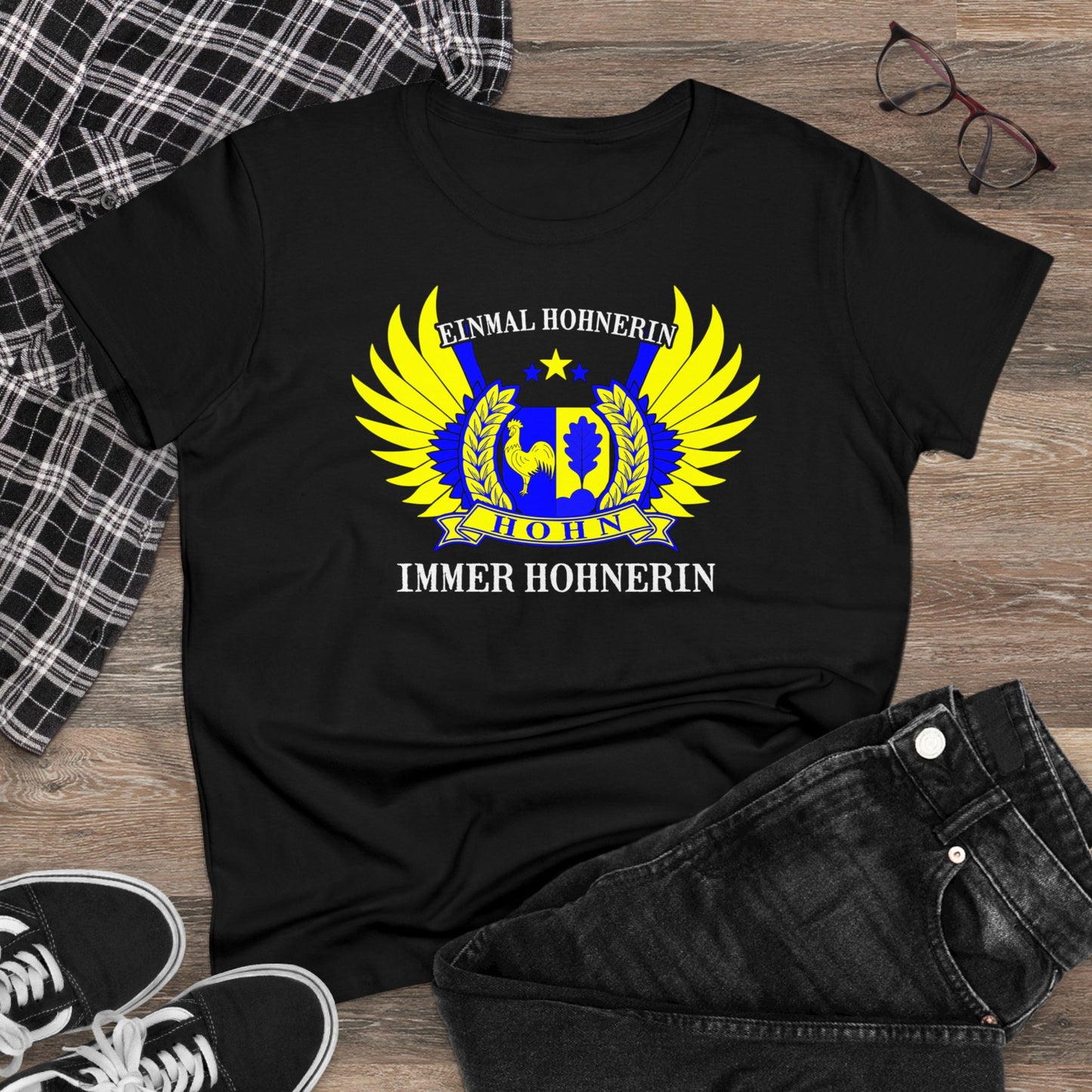 Damen T-Shirt Einmal Hohner immer Hohner