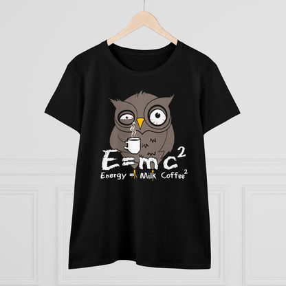 Damen T-Shirt Energy Milk Coffee