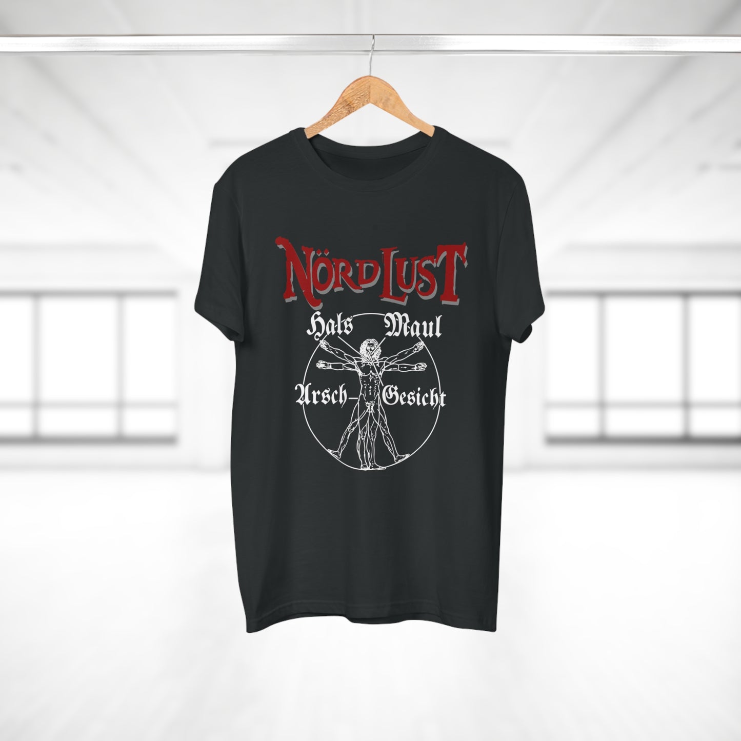 T-Shirt (bis 5XL) NördLust Hals Maul Arsch Gesicht