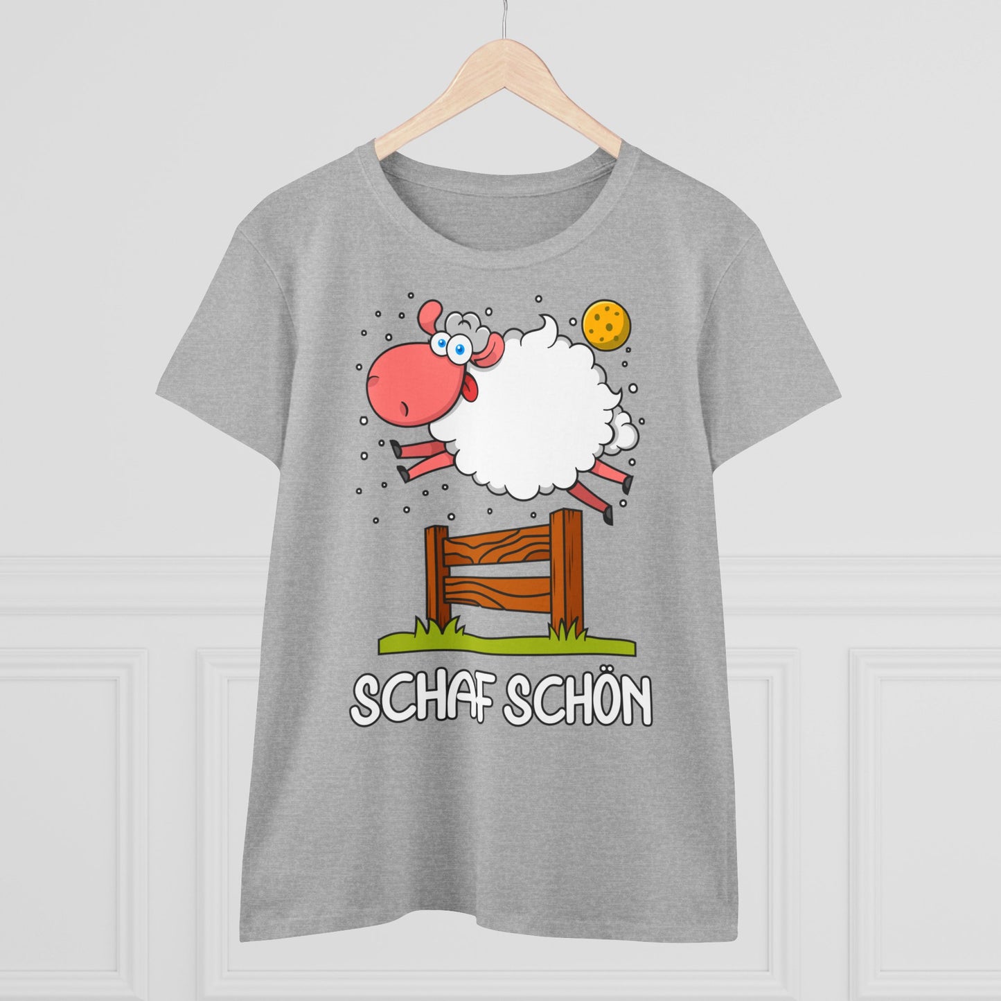 Damen T-Shirt Schaf schön