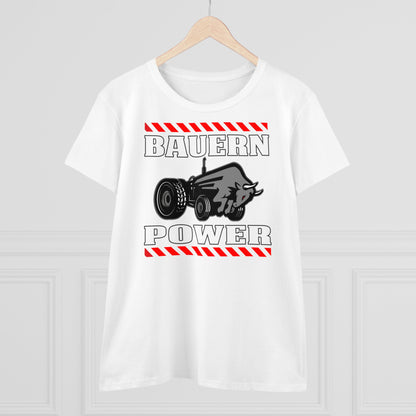 Damen T-Shirt Bauern Power