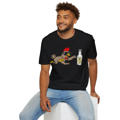 T-Shirt (bis 5XL) Blindes Huhn findet Korn