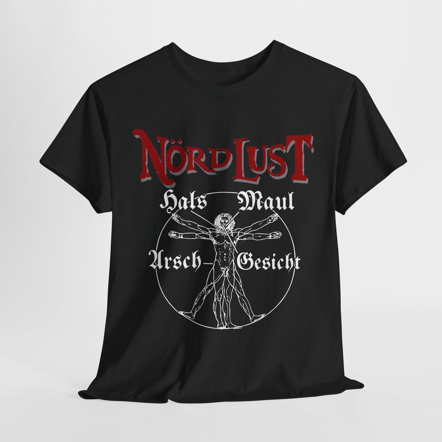T-Shirt (bis 5XL) NördLust Hals Maul Arsch Gesicht