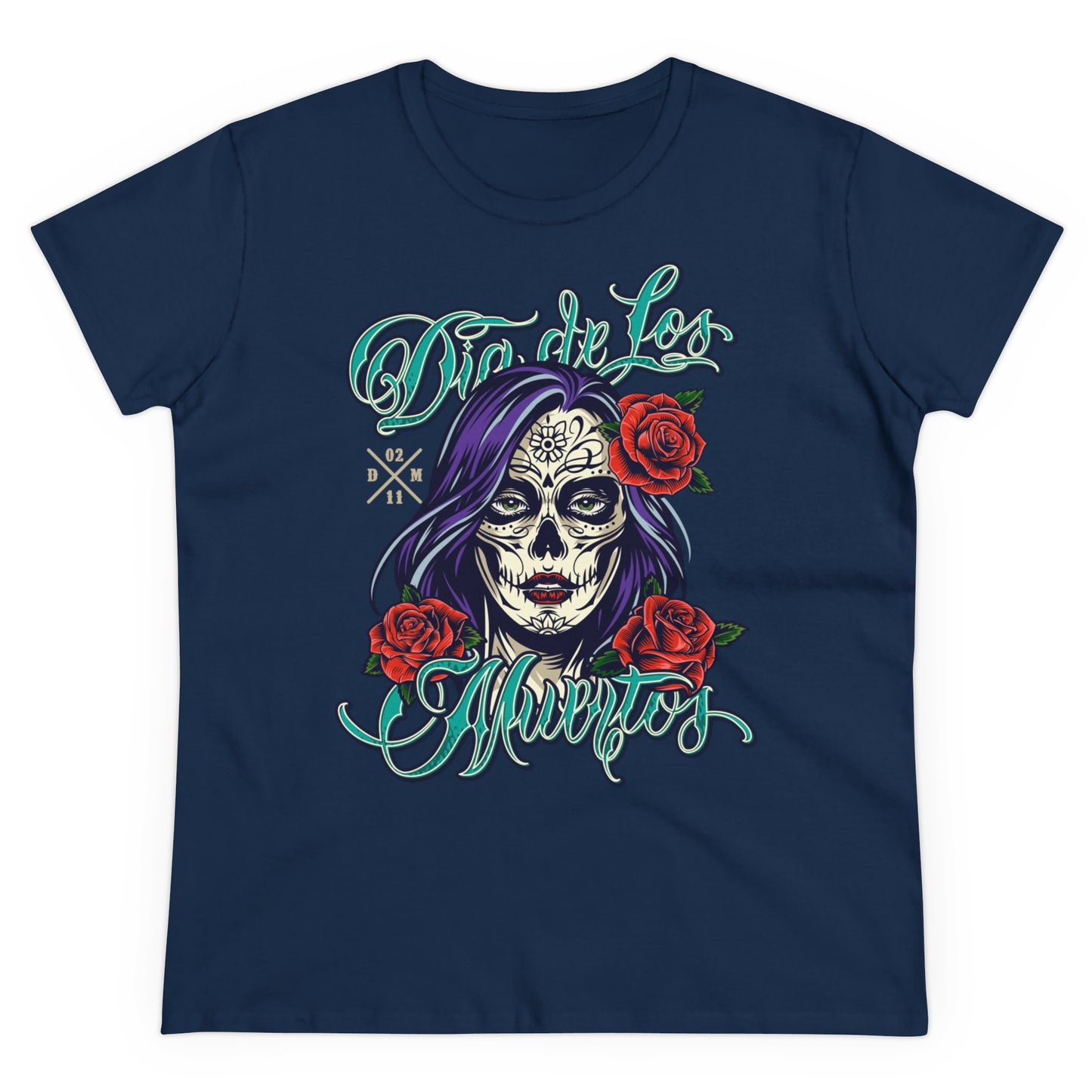 Damen T-Shirt Dia de Los Muertos