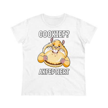 Damen T-Shirt Cookief akfeptiert