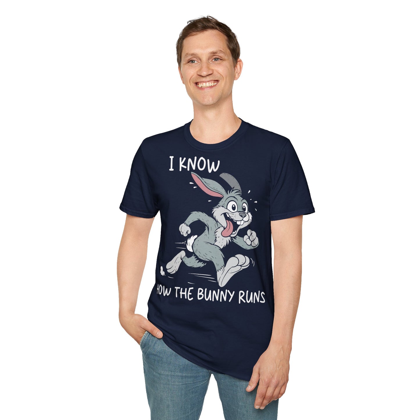 T-Shirt (bis 5XL) I know how the Bunny runs