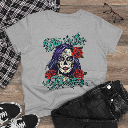 Damen T-Shirt Dia de Los Muertos