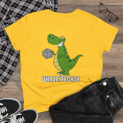 Damen T-Shirt Uhrzeitechse