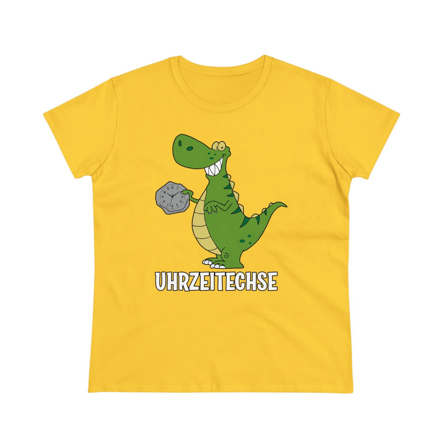 Damen T-Shirt Uhrzeitechse