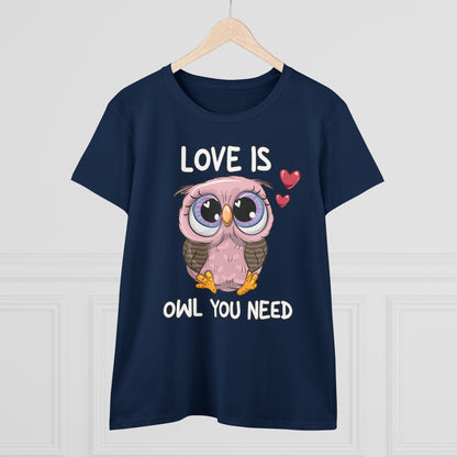 Damen T-Shirt Love is Owl you need