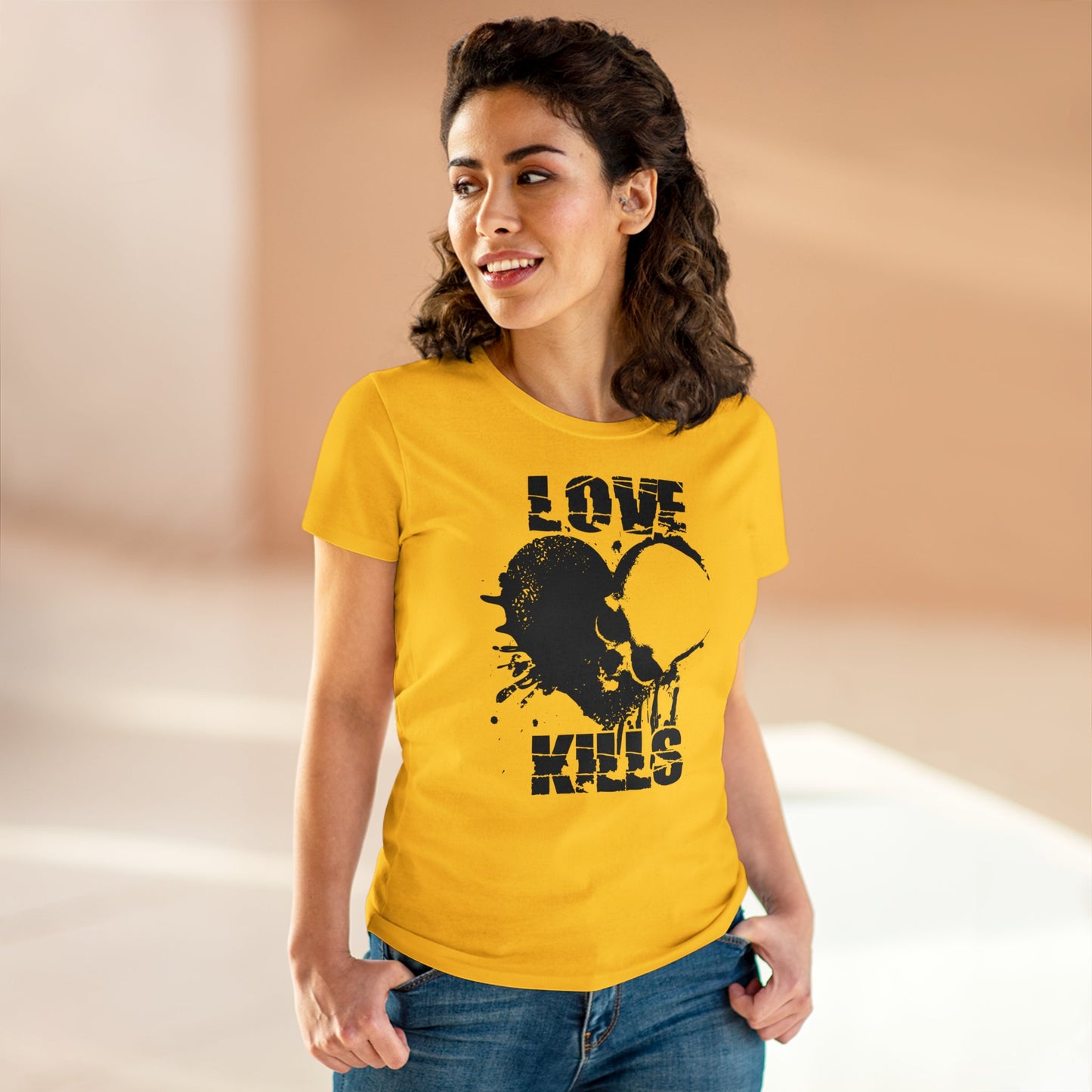 Damen T-Shirt Love kills