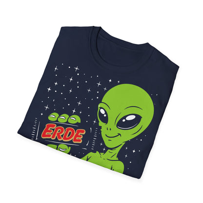 T-Shirt (bis 5XL) Alien Erde Riegel