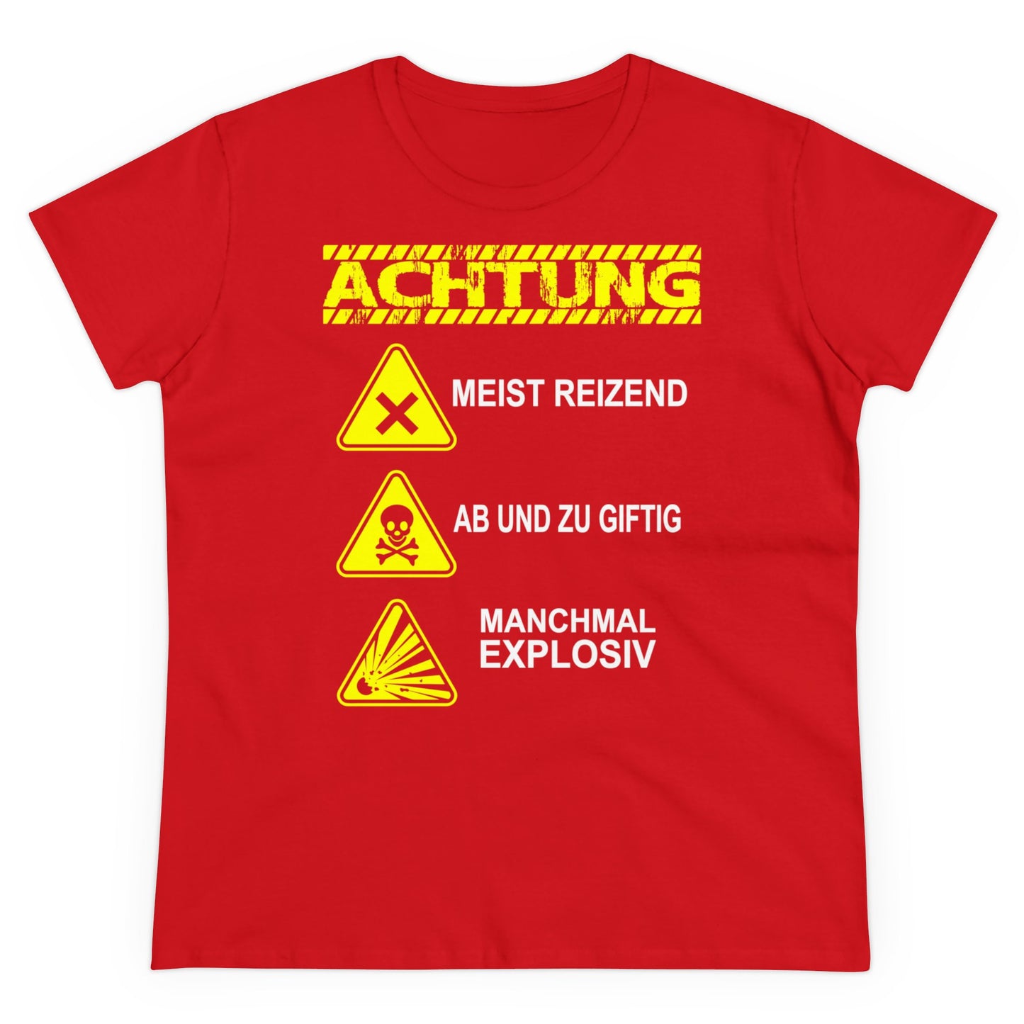 Damen T-Shirt Achtung