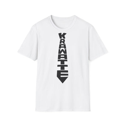 T-Shirt (bis 5XL) Krawatte schwarz