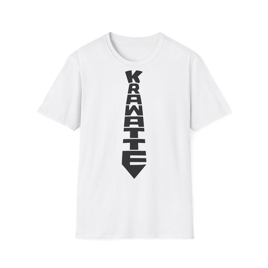 T-Shirt (bis 5XL) Krawatte schwarz