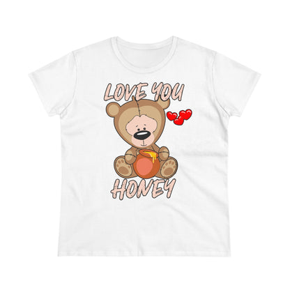 Damen T-Shirt Love you Honey