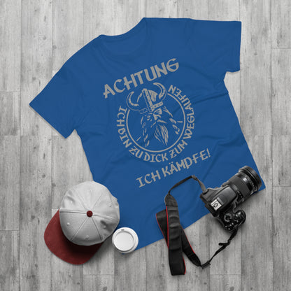 T-Shirt Achtung - Ich bin zu Dick zum weglaufen (bis 5XL)