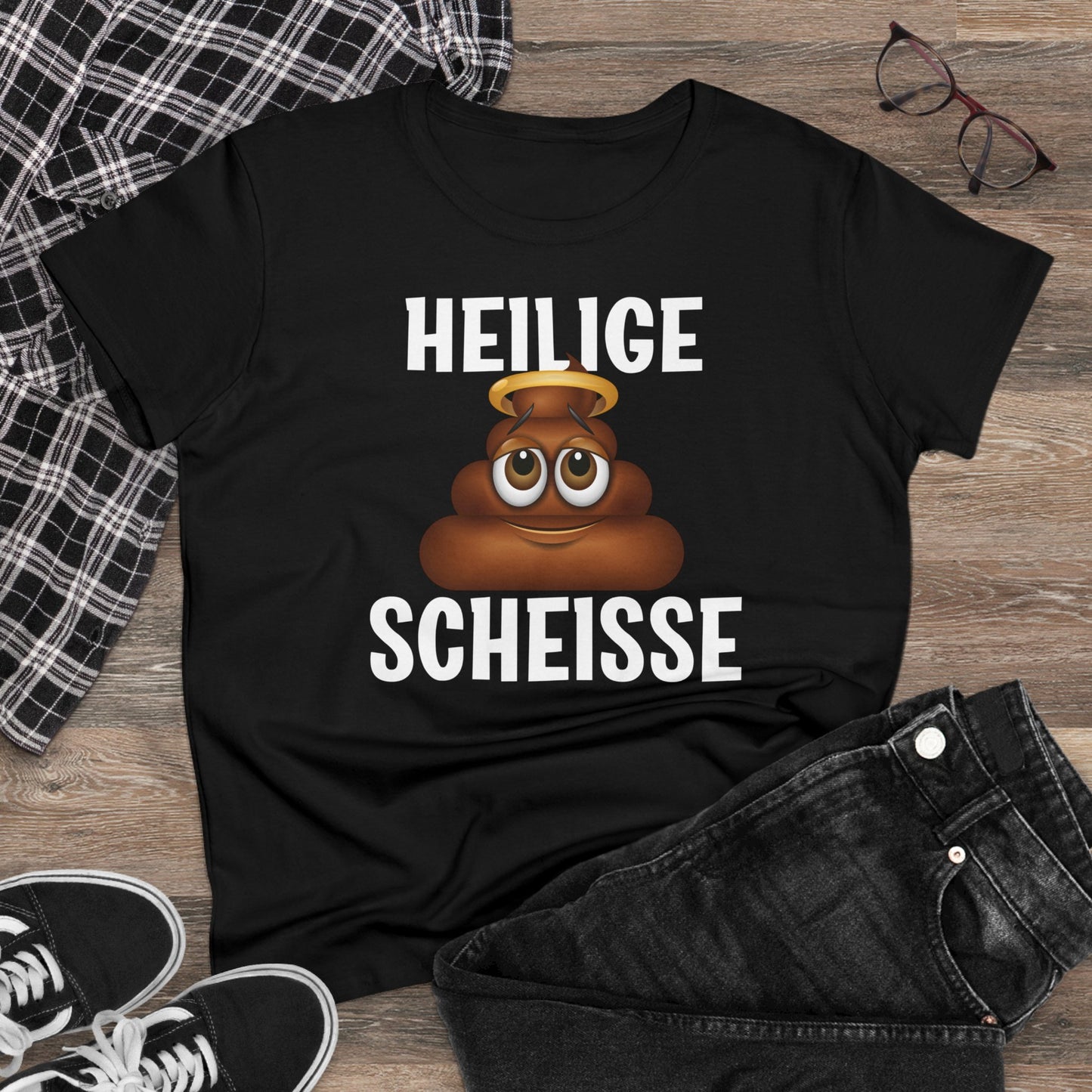 Damen T-Shirt Heilige Scheisse
