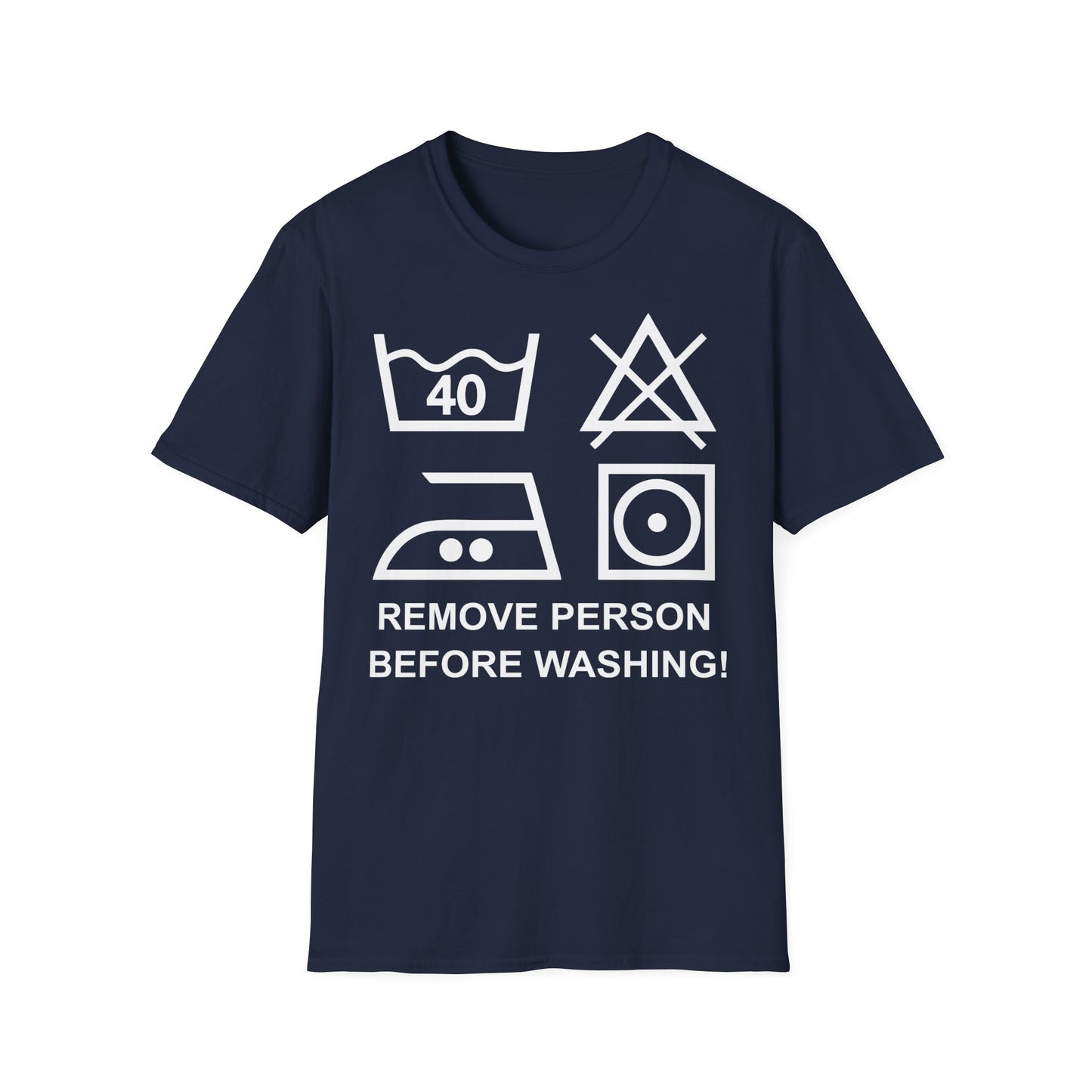 T-Shirt Remove Person before washing