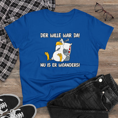 Damen T-Shirt Der Wille war da