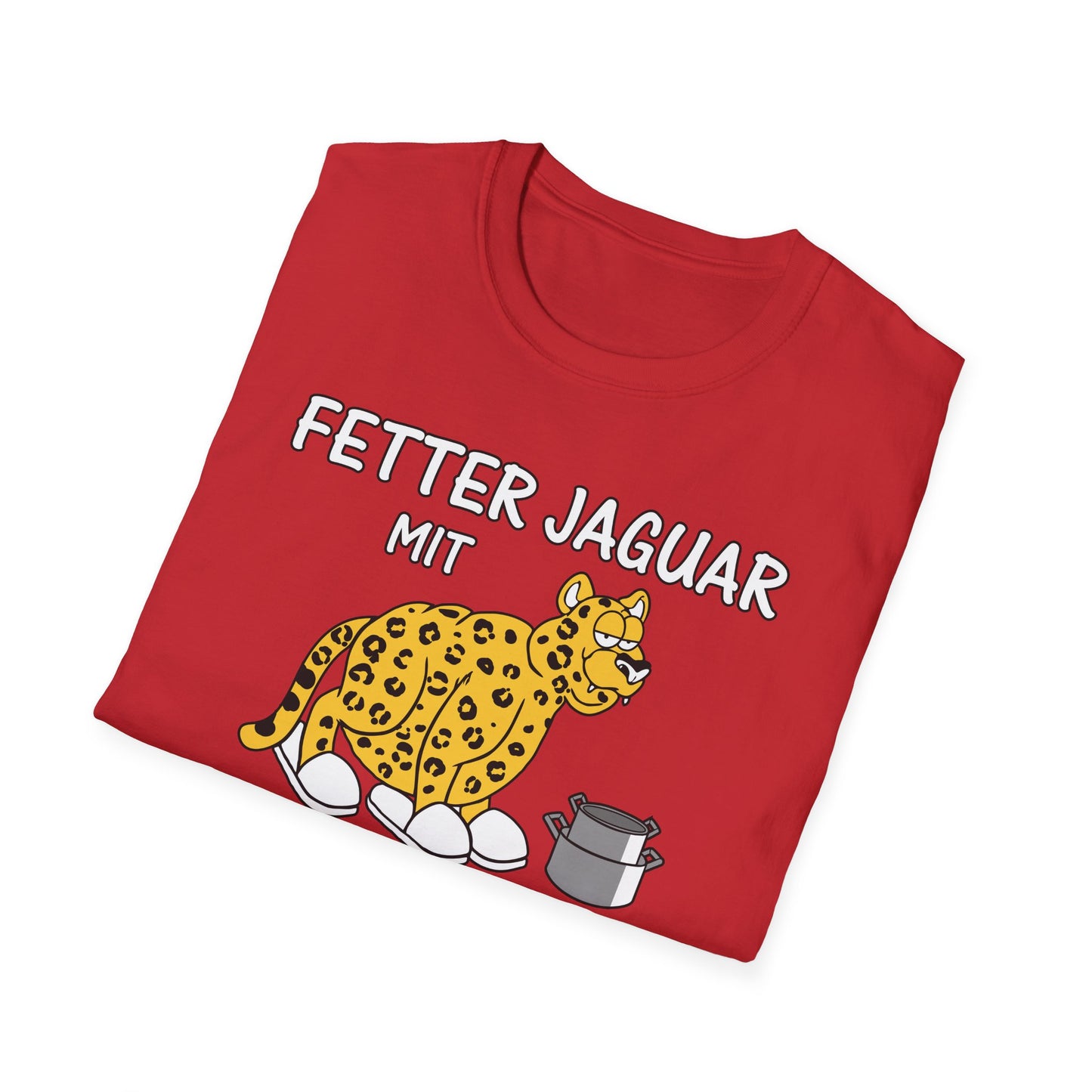 T-Shirt Fetter Jaguar mit 2 Töpfen und dicken Schlappen