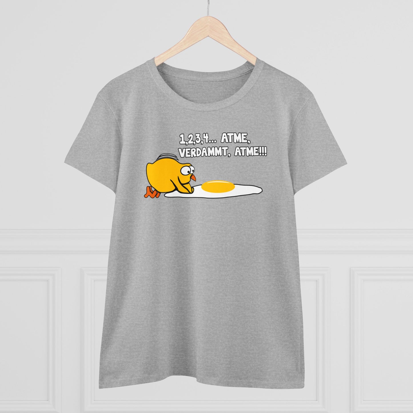 Damen T-Shirt 1,2,3,4...Atme, verdammt