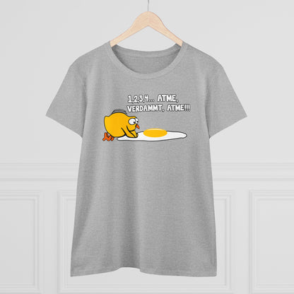 Damen T-Shirt 1,2,3,4...Atme, verdammt