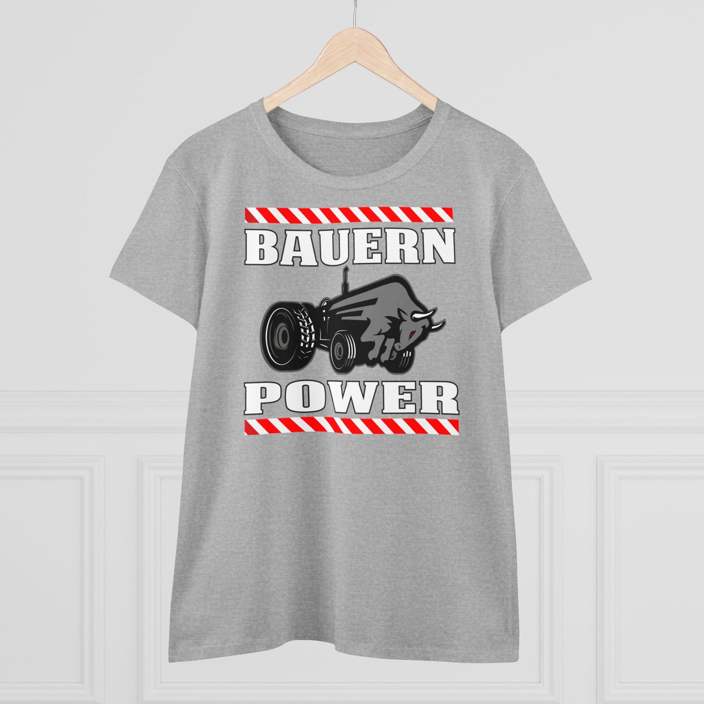 Damen T-Shirt Bauern Power