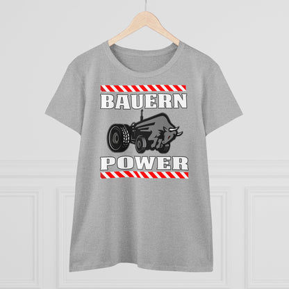 Damen T-Shirt Bauern Power